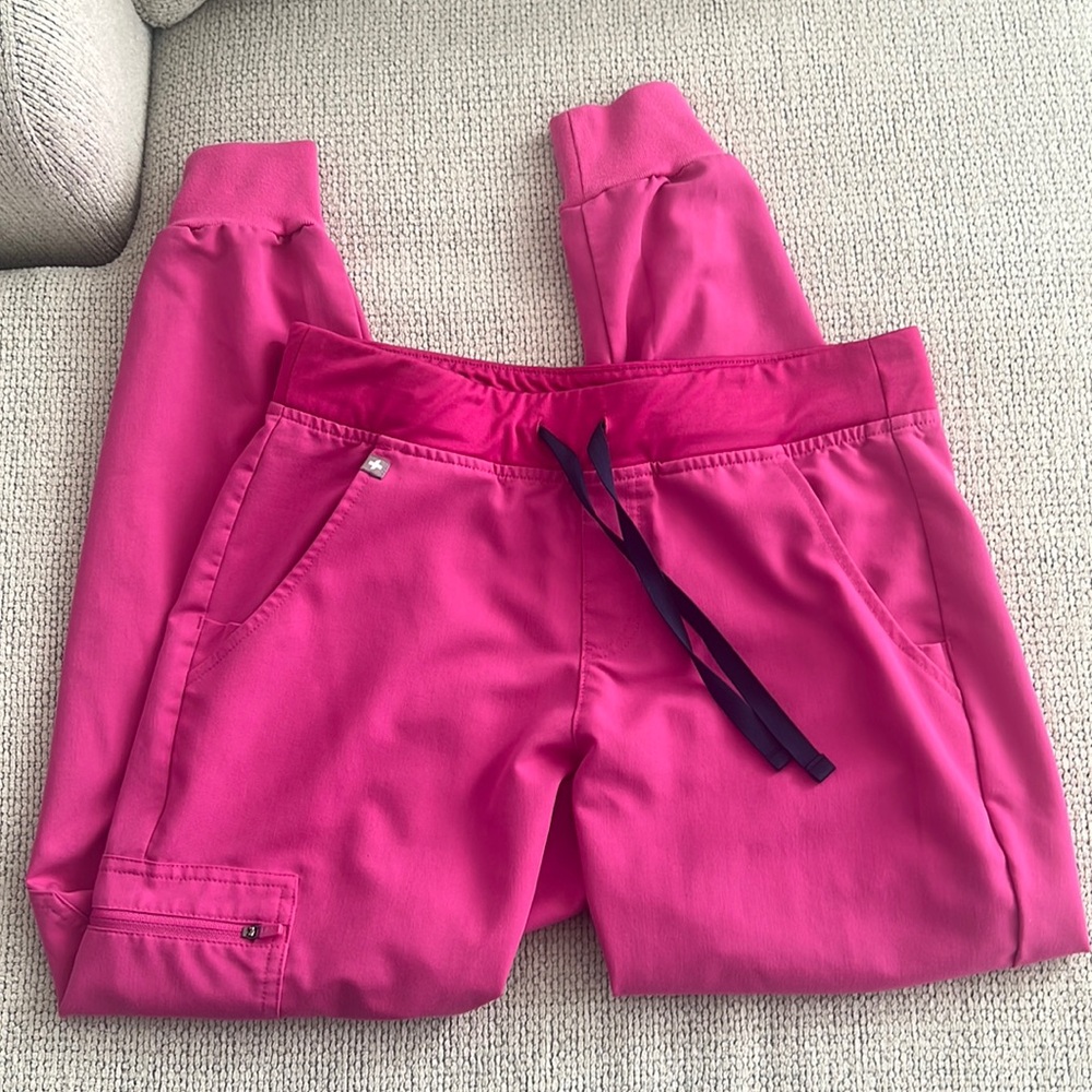 Figs Women's Hot Pink Track Pants Joggers